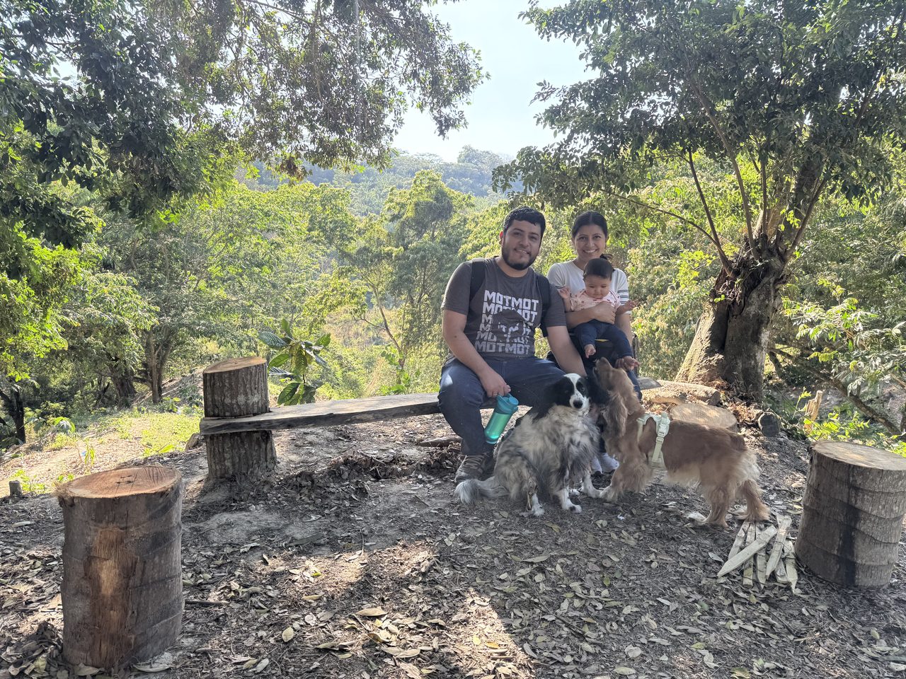 Visita familiar a la finca
